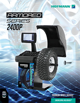 Armored Series 2400P Wheel Balancer with Touchscreen Monitor and Non-Contact Data Entry brochure