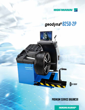 geodyna® 8250-2P Équilibreuse de roues de voiture avec fonctions de saisie de données et de diagnostic sans contact brochure