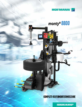 monty® 8800P smartSpeed™ All-In-One Tyre Changer brochure