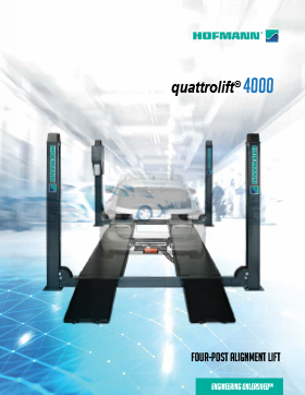 quattrolift® 4000 WA Pont élévateur à quatre colonnes avec chemins géométrie brochure