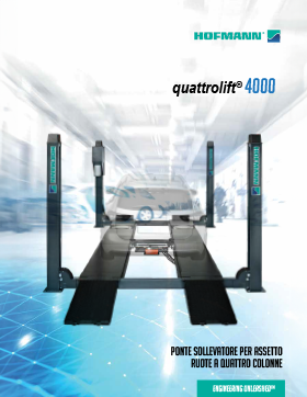 quattrolift® 4000 WA Pont élévateur à quatre colonnes avec chemins géométrie brochure