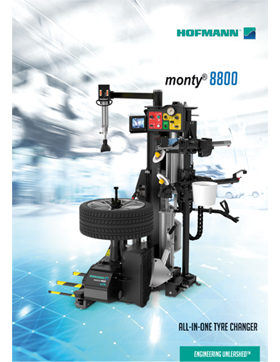 monty® 8800P smartSpeed™ All-In-One Tyre Changer brochure