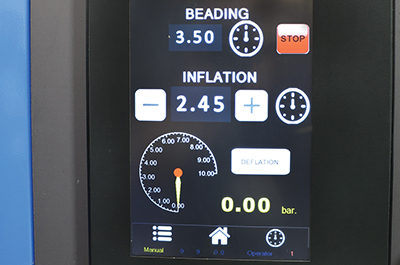 AirPulse on a tire changer