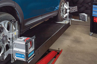 on-car system for wheel alignment