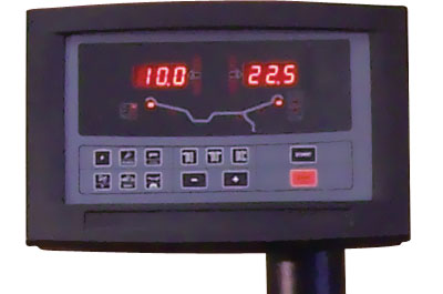 monitor with digital LED display for wheel balancer